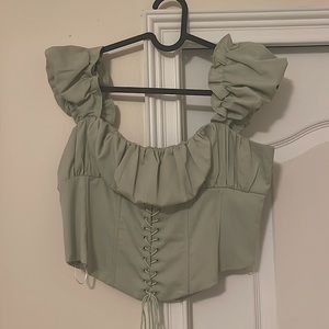 Princess Polly Puff Sleeve Corset Top